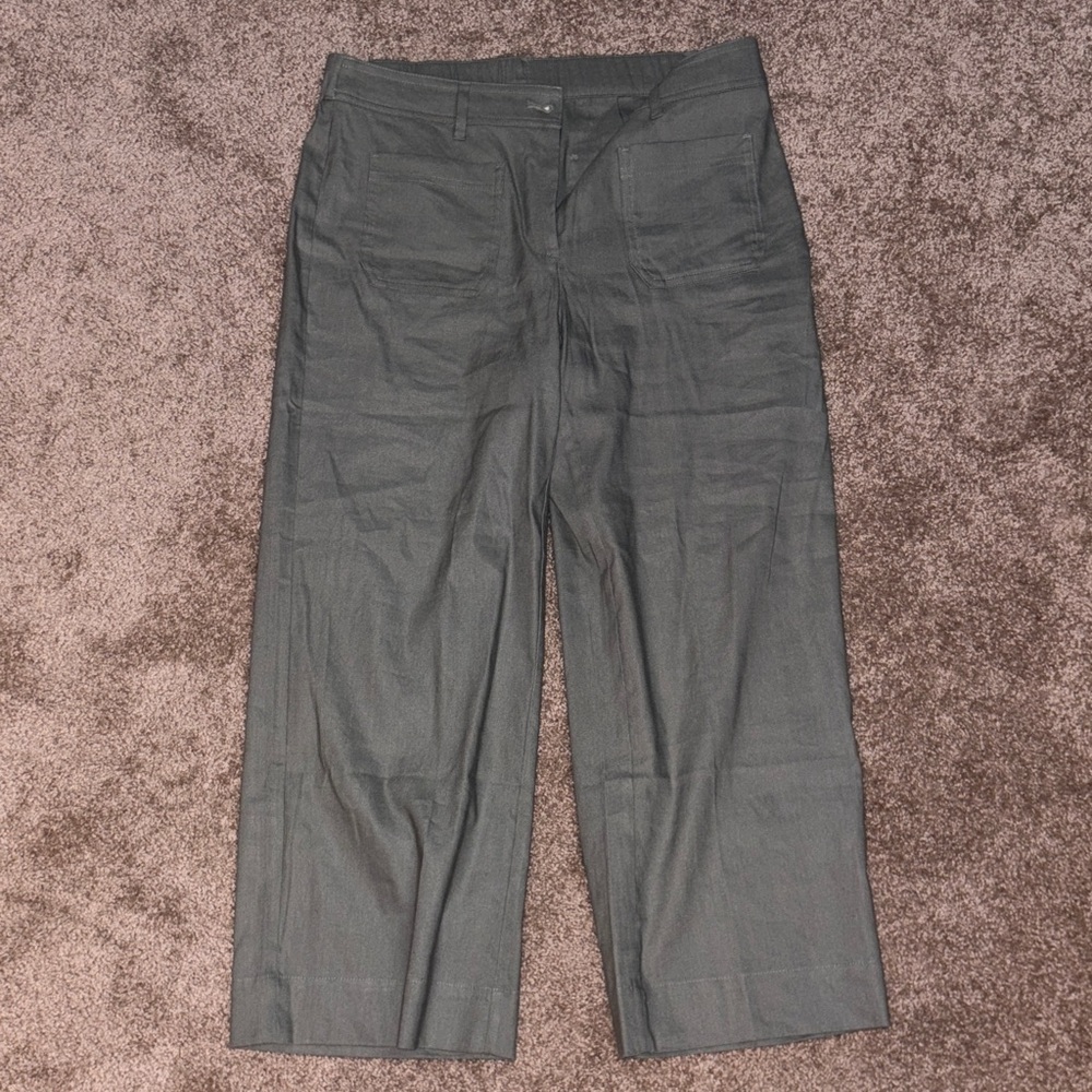 J. Jill Sage green linen Capris